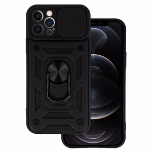 Slide Camera Armor Case for Iphone 12 Pro Black
