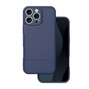 Viedtālruņa apvalks vienkāršs oglekļa iPhone 16 Pro Max 6,9 zils