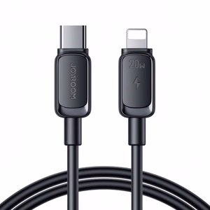 USB kabelis Joyroom „A14“ melns „Type-C / Lightning“ 120cm (līdz 20W)