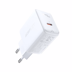 Acefast ātrās uzlādes USB Type C 20W Power Delivery lādētājs melns (A1 EU black)