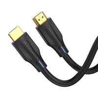HDMI 2.1 Vention AANBF kabelis, 1 m, 8K 60 Hz / 4K 120 Hz (melns)