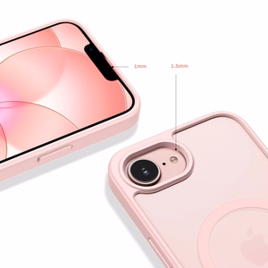 Tech-Protect BasicMag MagSafe maciņš iPhone 16e / 17e matēts maigi rozā