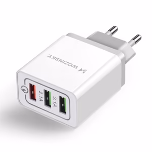 Charger Wozinsky "WWC-01" White (3xUSB / 30W)