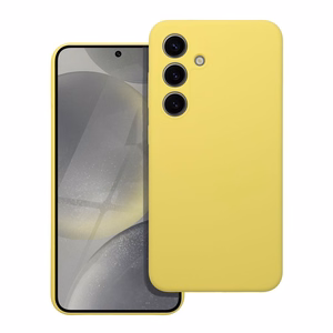 Silikona viedtālruņa apvalks 2mm SAMSUNG A06 4G citronu