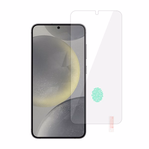 Aizsargstikls - oranžs SAMSUNG GALAXY S24 (ar pirkstu nospieduma atbloķēšanu)