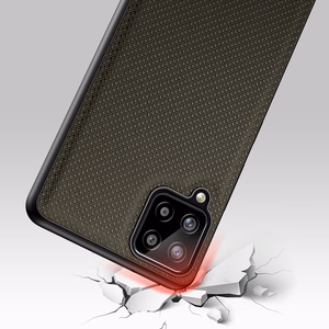 Dux Ducis Fino apvalks pārklāts ar neilona materiālu Samsung Galaxy A22 4G zaļš