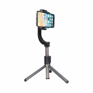 Selfie statīvs ar bezvadu attālināto vadību ar stabilizatoru GIMBAL SSTR-L08 melns