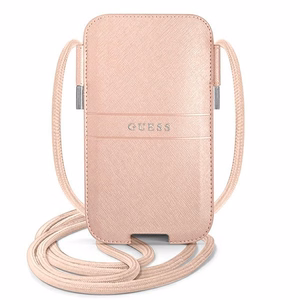 Guess rokassoma GUPHLPSASBPI 6,7" rozā Saffiano Strap