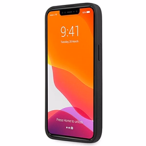 BMW ādas izliekts perforēts apvalks iPhone 13 Pro / iPhone 13 - sarkans
