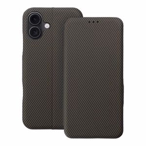 FOLIO sānu magnētiskais grāmatas tipa viedtālruņa apvalks IPHONE 16 PLUS brūns