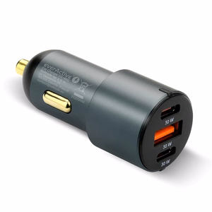 Auto lādētājs everActive CC-40Q USB QC3.0 + 2x USB-C PD 60W