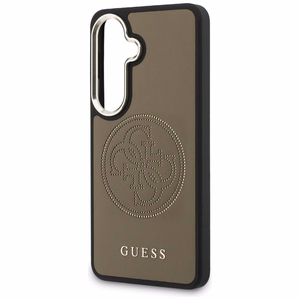 Guess maciņš Perforated Logo MagSafe priekš Samsung Galaxy S26 brūns