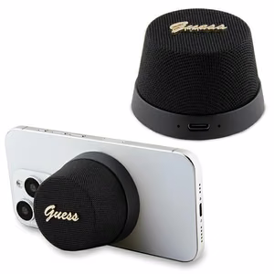 Guess magnētiskais Script Metal Bluetooth skaļrunis - melns