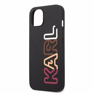 Karl Lagerfeld KLHCP13SPCOBK iPhone 13 mini 5,4 "melns cietais apvalks Multipink Brand