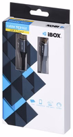 I-BOX USB C/USB C, 1 m USB cable 3.2 Gen 2 (3.1 Gen 2) melns