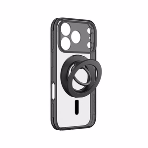 AmazingThing Titan Pro Lens Ring Set maciņš modelim iPhone 18 Pro, ar kameras aizsargu un magnētisko gredzenu, saderīgs ar MagSafe – krāsa: melna