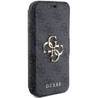 Guess 4G Metal Logo apvalks iPhone 15 Pro - pelēks