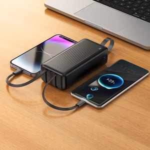 Borofone Power Bank 30000mAh BJ79B Clever - USB - with Type C and Lightning cables black