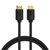 Baseus HDMI 2.0 kabelis 4K 60 Hz 3D HDR 18 Gbps 1 m melns (CAKGQ-A01)