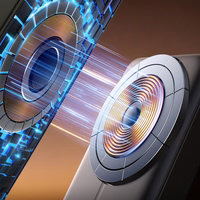 Joyroom JR-PBM02 22.5W 10000mAh portatīvais lādētājs 3in1 magnētiskais indukcijas saderīgs ar MagSafe ar iebūvētu kabeli - melna