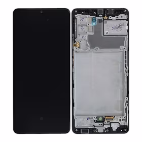 LCD screen Samsung A426 A42 5G 2021 ar touch screen un frame Melns original (service pack)