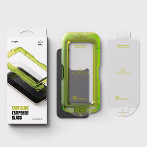 Ringke Easy Slide 2 kārbu rūdīta stikla iepakojums priekš OnePlus 15