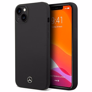 Mercedes Silicone Line apvalks iPhone 14 Plus - melns