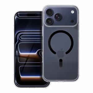 Чехол для iPhone 17 PRO MAX Drop Glue Colorful Ring Mag Cover совместимый с MagSafe чёрный