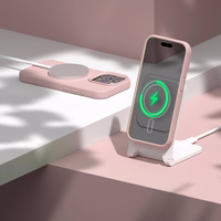 Etteri Silikona Mag maciņš for iPhone 15 Pro 6,1" gaiši rozā