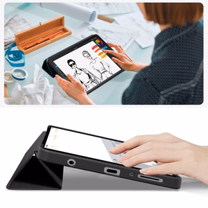 TechProtect SmartCase maciņš Samsung Galaxy Tab A9 / A11 8.7 melns