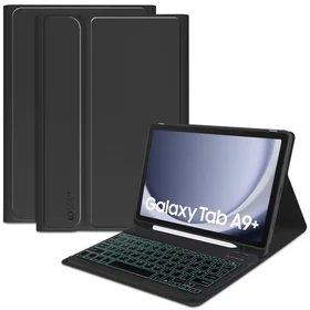 Tech-Protect SC Pen + Tastatūras viedtālruņa apvalks ar tastatūru Samsung Galaxy Tab A9+ 11" X210 / X215 / X216 - Melns