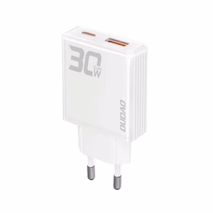 Lādētājs Dudao A30EU balts 30W (1xPD / 1xQC3.0)