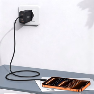 Tech-Protect NC120W-GAN 4 portu 120 W sienas lādētājs - melns