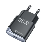 FORCELL F-ENERGY GaN III B135101-E īpaši plāns ceļojumu lādētājs 1 x Type C + USB A PD QC4.0 3A 35W melns