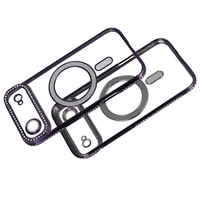 Viedtālruņa apvalks Bling Magsafe Case for Iphone 17 Air - violets