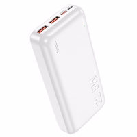 Portatīvais lādētājs (m) Hoco 20000 mAh QC PD 3A 22,5W J101A balts