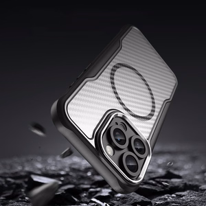 Leading Series MagSafe Silikoniskais apvalks iPhone 16 Pro Max - melns