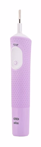 Oral-B Vitality Pro – uzlādējama elektriskā zobu birste, 1 uzgalis, 3 tīrīšanas režīmi, ceriņu