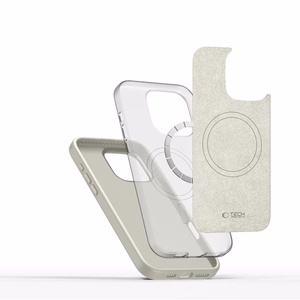 Tech-Protect Silikona PU MagSafe iPhone 16 Pro apvalks (m) - beigs