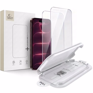 Tech-Protect OneTouch Set+ rūdīta stikla aizsargi modelim iPhone 18 Pro / 17 Pro, 2 gab.
