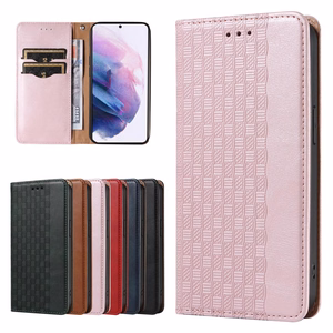 Magnētiskais apvalks Samsung Galaxy S22+ (S22 Plus) ar siksniņu, maku un mazā piekariņa - rozā