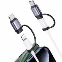 USAMS Adapter AU17 Lightning - USB-C 30W tērauda SJ677LN01 (US-SJ677)