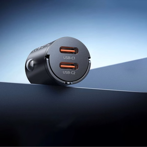 Orico MiniRing 30W 2x USB-C auto lādētājs - melns