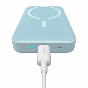 Powerbank Baseus Magnetic Mini 10000mAh, USB-C 20W MagSafe (zils)