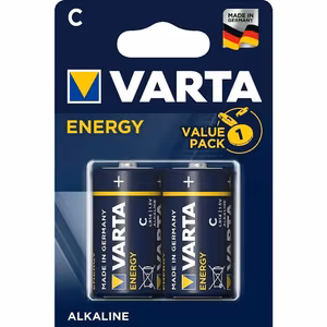 VARTA Alkaline Battery R14 (Type C) Energy 2 pcs