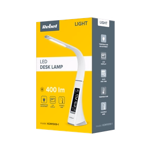 REBEL LED galda lampa ar pulksteni, kalendāru un temperatūras rādījumu