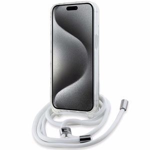 Karl Lagerfeld Crossbody IML Karl Head Magnētiskais viedtālruņa apvalks iPhone 15 / 14 / 13 – caurspīdīgs