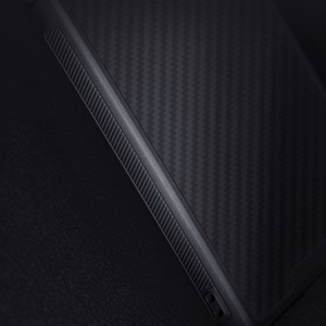 Nillkin Synthetic Fiber S viedtālruņa apvalks iPhone 14 Pro Max ar kameras vāciņu, melns