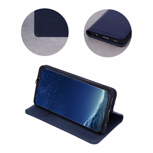 Genuine Leather Viedais Pro for iPhone 17 Pro 6,3" tumši zils