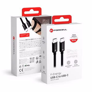 Cable USB C to USB C Forcell F-Energy QC4.0 PD 3A 60W 2 m C338 black